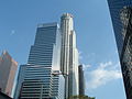 U.S. Bank Tower (Library Tower), center white tower.