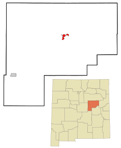 Poziția localității Santa Rosa, New Mexico