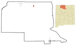 Location of Chama in New Mexico