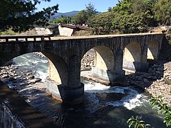 Nuomi Bridge over the Beigang River in Guoxing Township