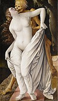 La femme et la Mort de Hans Baldung (vers 1519).