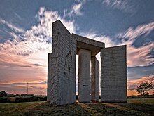 The Guidestones as they stood in 2009.