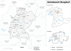 Vị trí của Burgdorf (tiếng Đức)