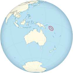 Solomon Islands को स्थान