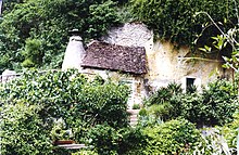 Casas cueva en el valle del Loira (Francia).