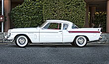 White Studebaker Hawk