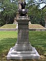 Confederate memorial-bust of Francis S Bartow in Forsyth Park in Savannah, Georgia