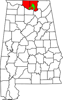 Map of Huntsville Metropolitan Area