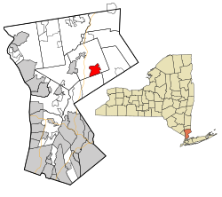 Location of Bedford in New York