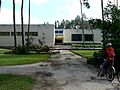 Elva Gymnasium after a thunderstorm in 2010.