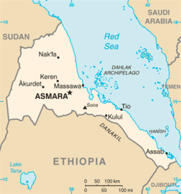 Eritrea - Mappa