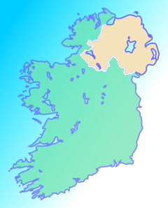 Localização de Athlone na Irlanda