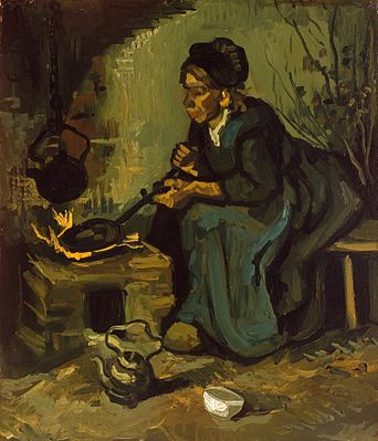 Peasant Woman Cooking by a Fireplace.jpeg