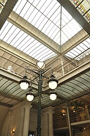 The main lighting of the building from the roof