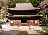 :円覚寺 舎利殿（しゃりでん）。国宝。