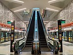 Platforms of Caldecott MRT station