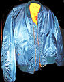 A modern fashionable blouson/bomber jacket.