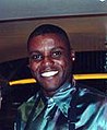 Image 32Carl Lewis, one of the athletes who helped increase track and field's profile (from Track and field)