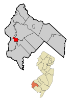 Location within Salem County