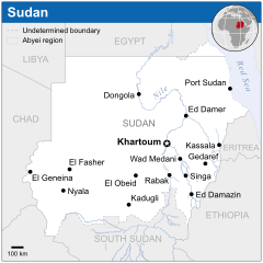 Mapa Sudanu