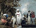 1789 - Thomas Gosse, Transplanting of the bread-fruit trees from Otaheite, 1796. Voir les causes de la mutinerie de la Bounty.