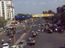 Busy Udhna-Navsari Corridor near Khavarnagar Junction