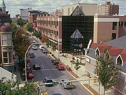 View down Cumberland Street