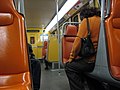 Interior of a metro carriage