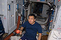 Koichi Wakata on board the ISS