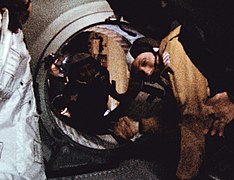 The historic handshake between Stafford and Leonov