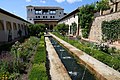 Image 78Inspired by Islamic/Moorish gardens, the Patio de la Acequia (Courtyard of the Canal), Generalife, Granada, Spain (from Garden design)