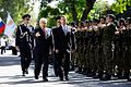 LOK raiders at a welcoming ceremony of Dmitry Medvedev.