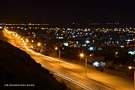 نمای کمربندی شمالی در شب