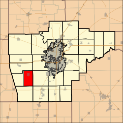 Location in Sangamon County