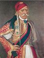 Dimitrios Plapoutas in the uniform of the Royal Phalanx