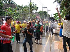 Songkran i Laplae, Uttaradit, 12. april 2007.