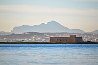 Spanish fort of Chikly Island on the Lake of Tunis