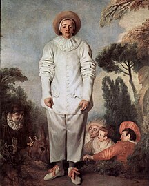 Pierrot, de Jean-Antoine Watteau, 1718-1719