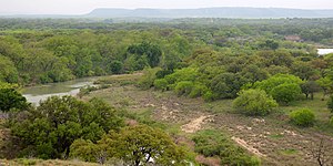 Llano River from County Road 320, Kimble County (17 April 2015)