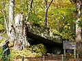 Rock cave at Oirase River