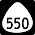 Hawaii Route 550 marker