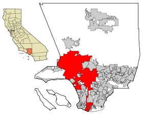 Localisation de Los Angeles