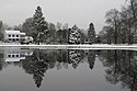 Looking south across the pond on the Upper Green, Newbury MA