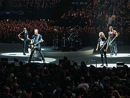 Members of Metallica onstage