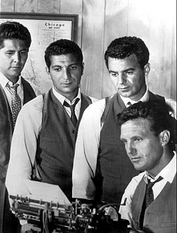 Abel Fernandez, Paul Picerni, Nicholas Georgiade, Robert Stack