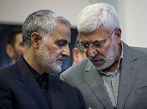 Iskujen uhreihin lukeutuneet Qassem Suleimani (vasemmalla) ja Abu Mahdi al-Muhandis (oikealla)