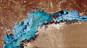 Thumbnail for File:LakeBalkhash colorful.jpg