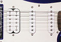 Pickups on an electric guitar