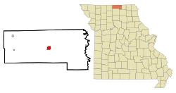 Location of Unionville, Missouri