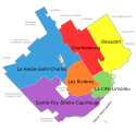Boroughs of Quebec City, effective November 1, 2009.